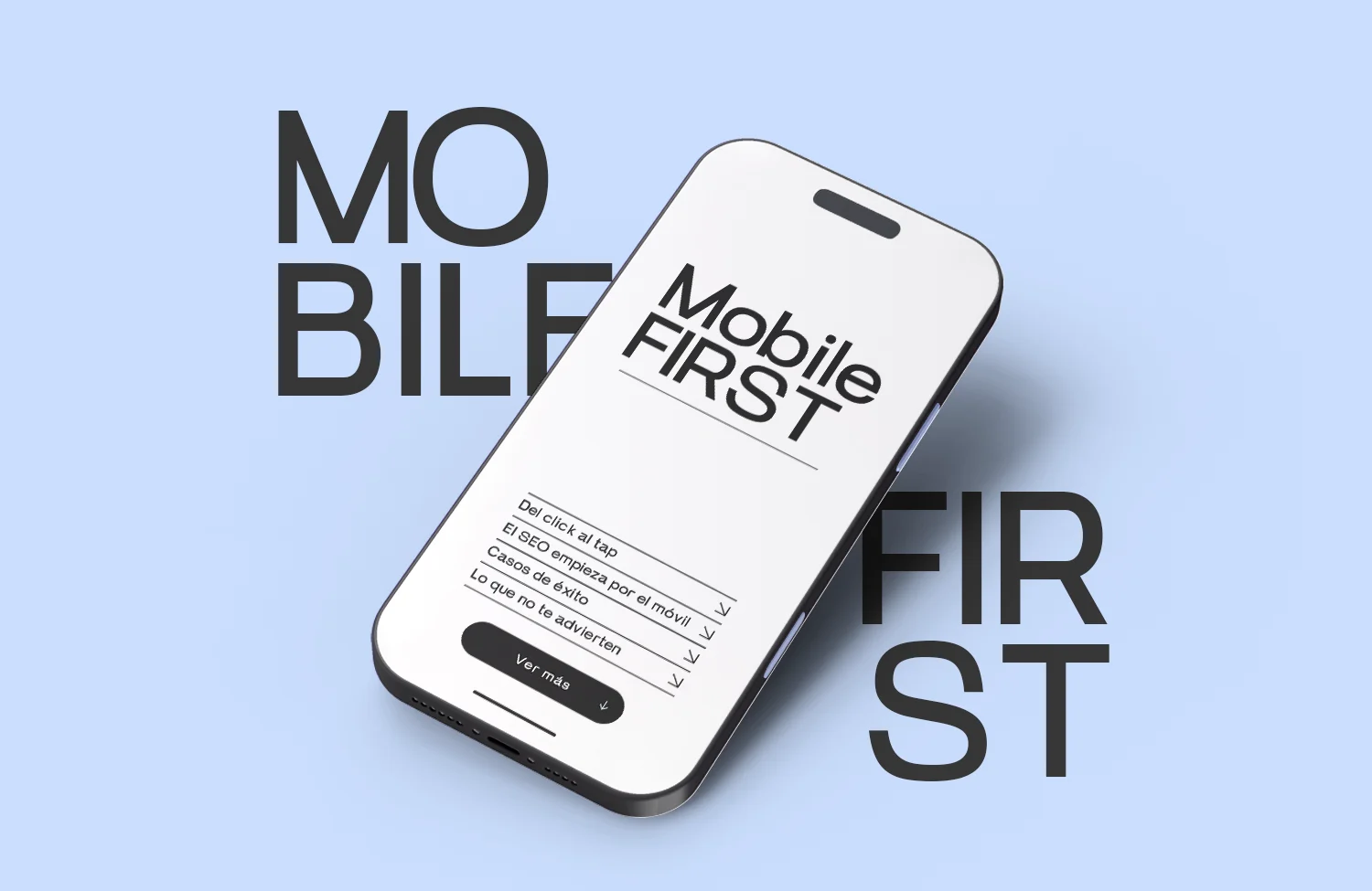 Del click al tap: estrategia Mobile First – celular sobre fondo lila