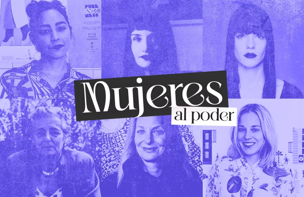 Mujeres infames al poder – collage de mujeres del equipo