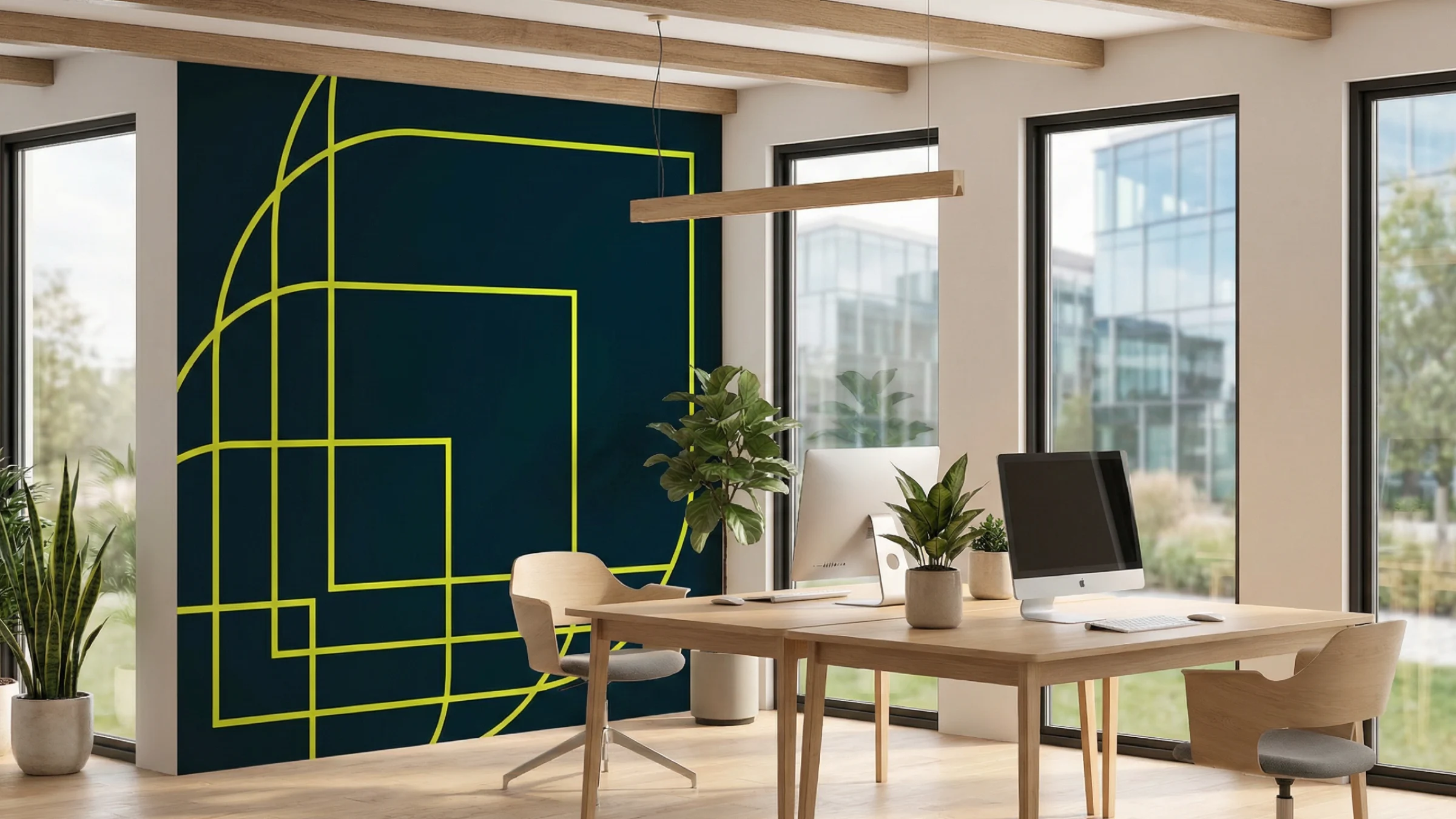 Everum – identidad aplicada en oficina