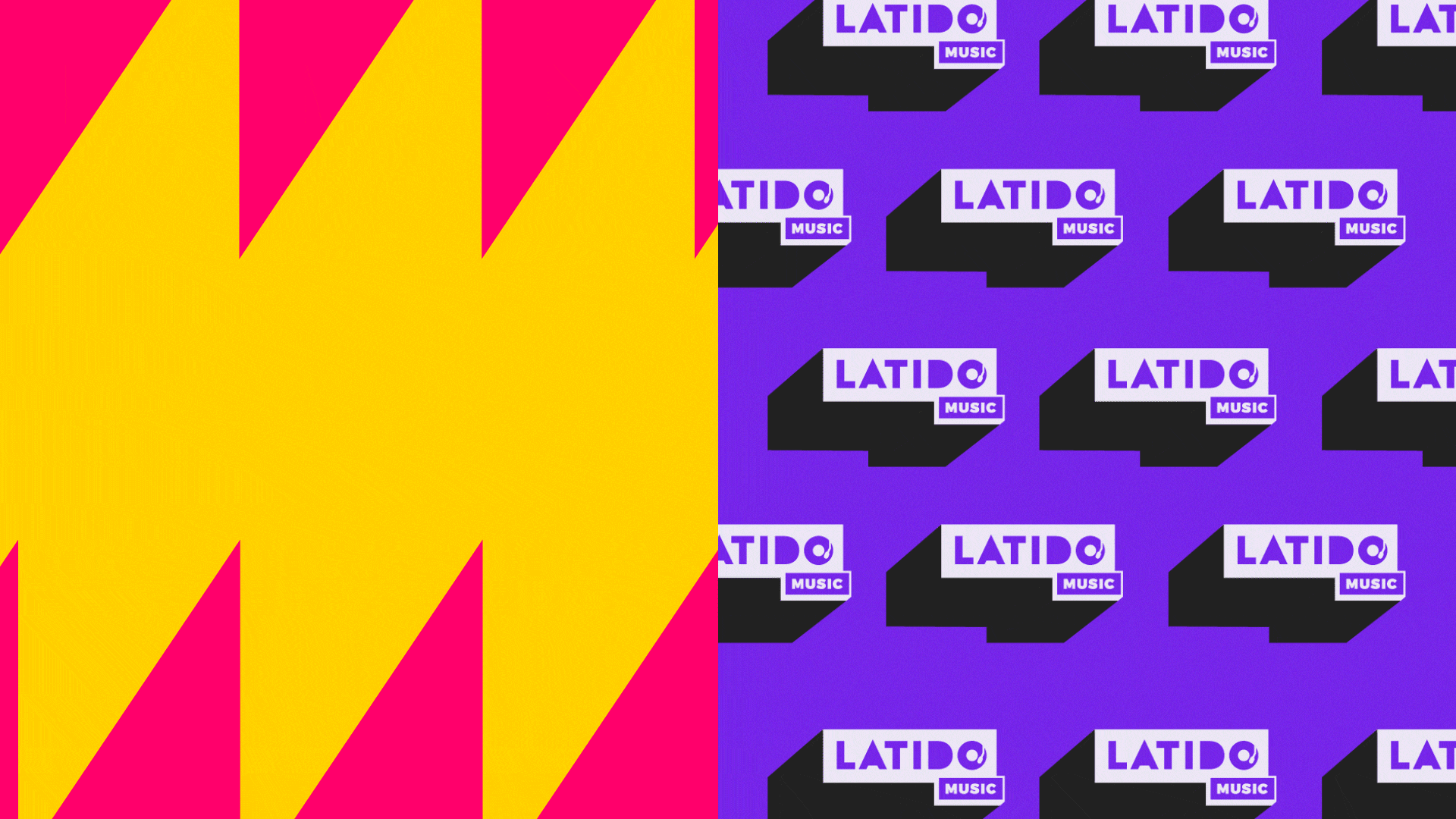 Latido Music – animación del patrón gráfico para web
