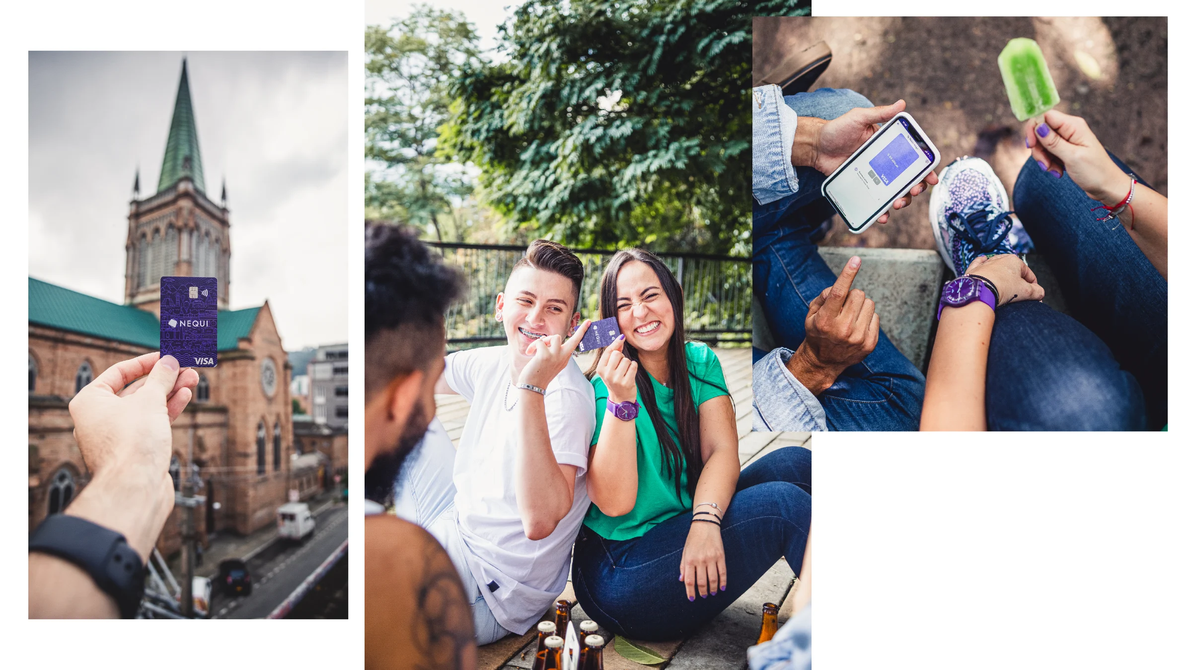 Tarjeta Nequi en uso – la tarjeta en la ciudad y con amigos