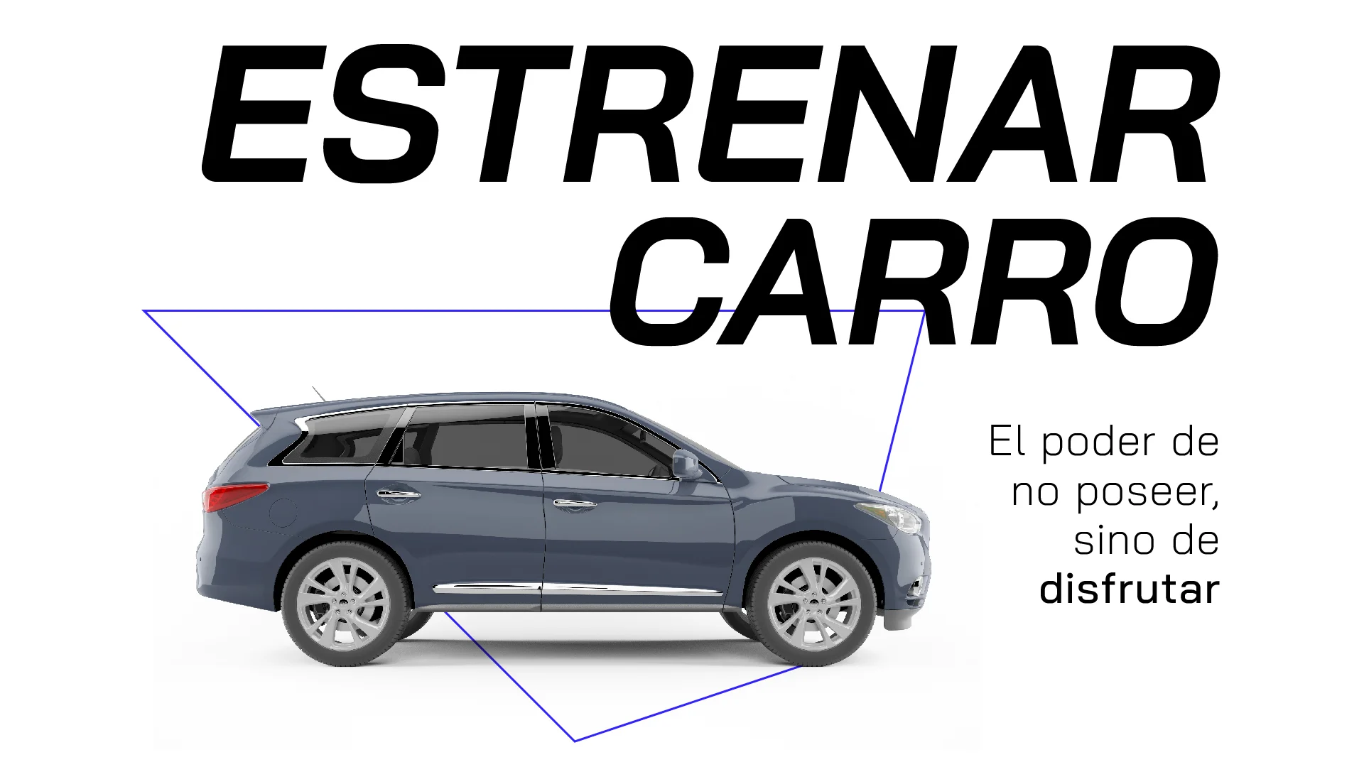 Tuio – pieza gráfica Estrenar carro